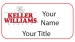 Keller Williams Real Estate Agent Name Badge Sample